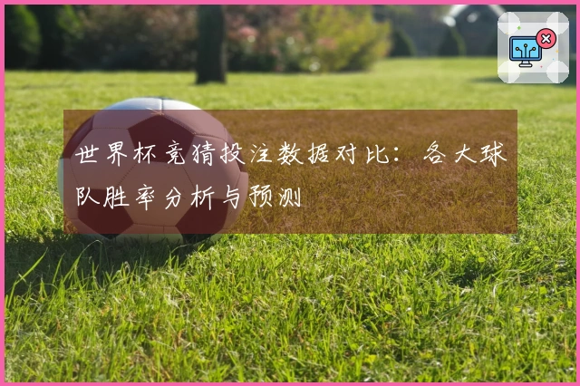 世界杯竞猜投注数据对比：各大球队胜率分析与预测